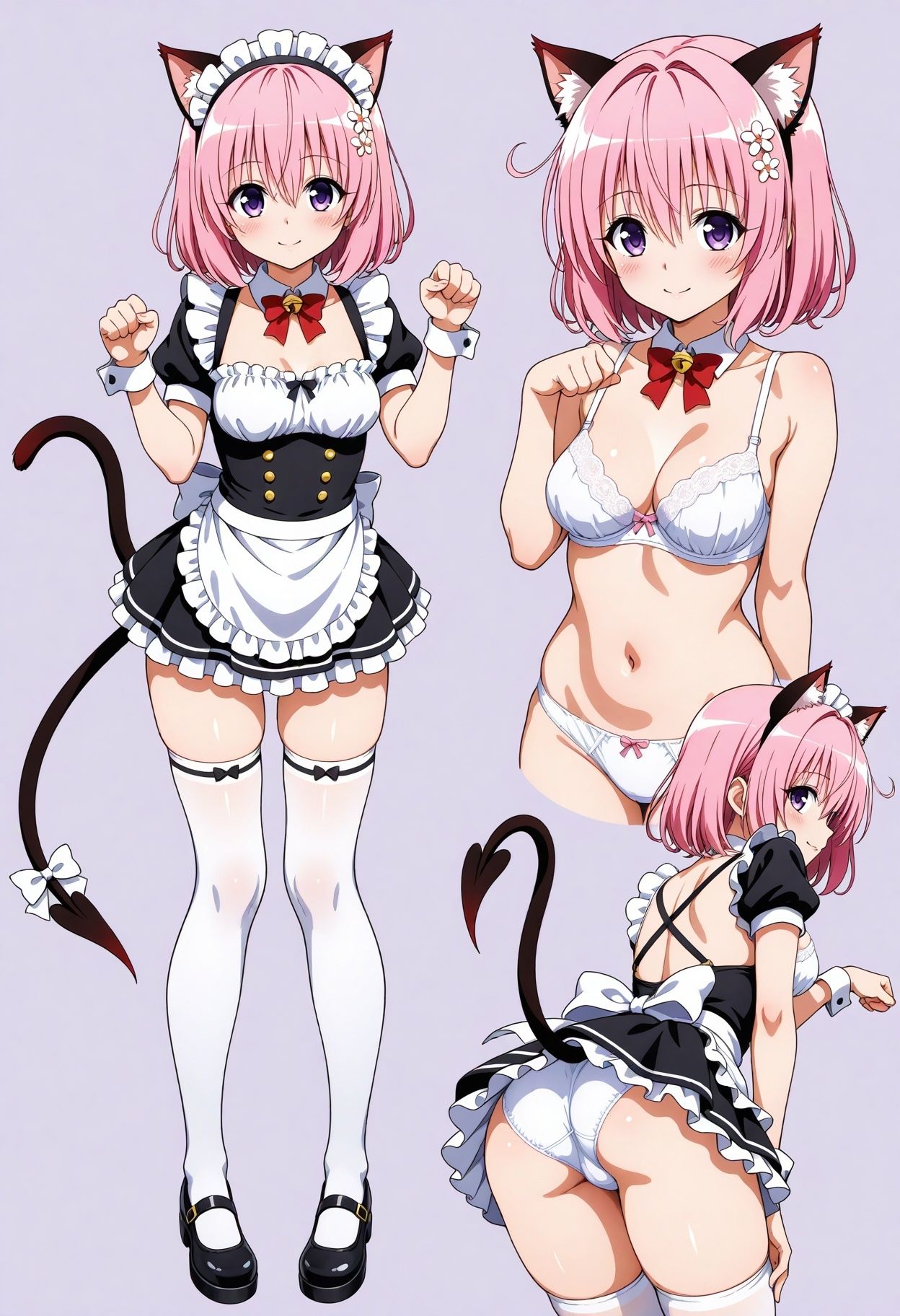 立ち絵とローアングル3【メイド服風】 サンプル5ページ目