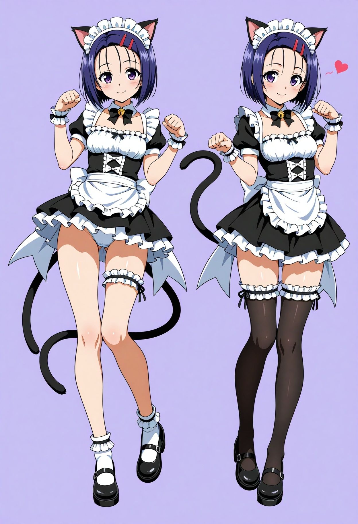 立ち絵とローアングル3【メイド服風】 サンプル9ページ目