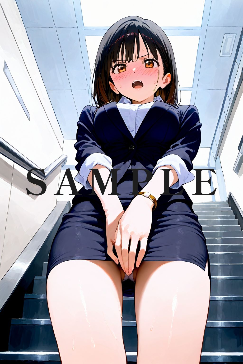 恥じらい×パンチラ隠しがやっぱり優勝でした。〜オフィス編〜 サンプル2ページ目