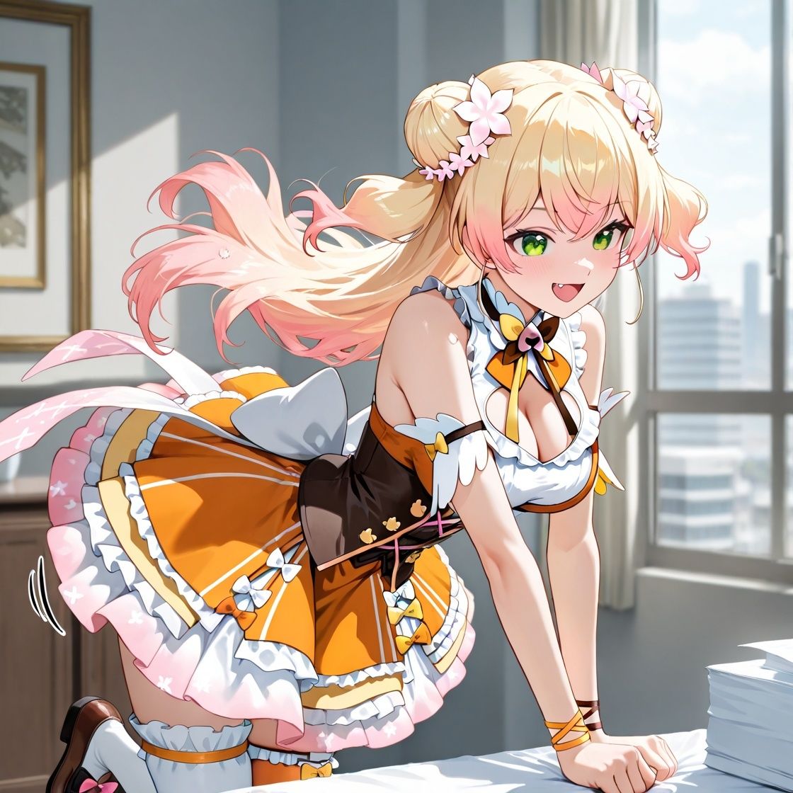 ホ〇ライブ イチャイチャ同棲 桃〇ねね サンプル2ページ目