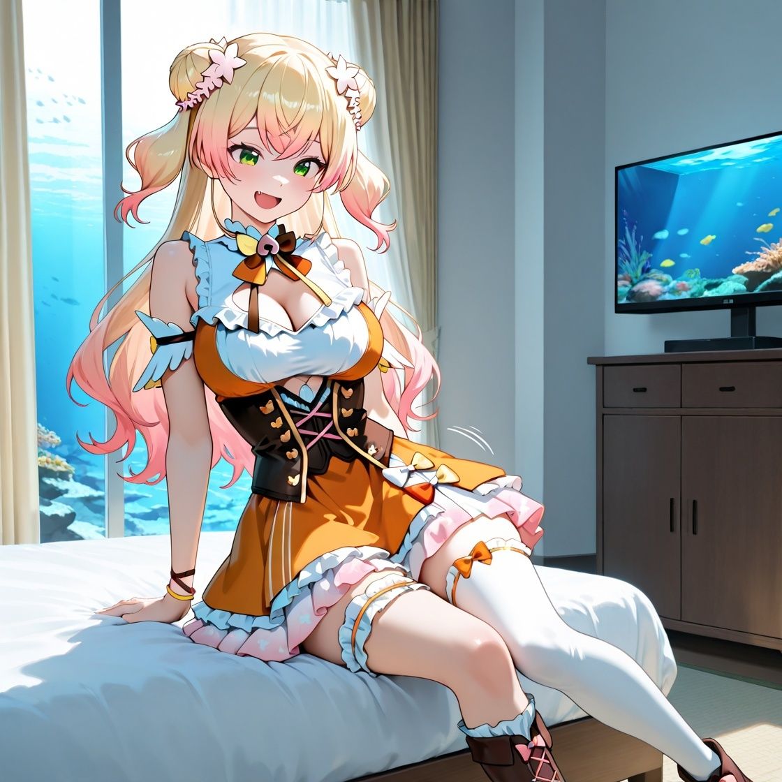 ホ〇ライブ イチャイチャ同棲 桃〇ねね サンプル9ページ目