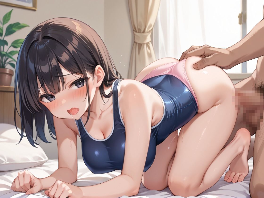 言いなりの爆乳スク水妹に本気のセックス サンプル10ページ目
