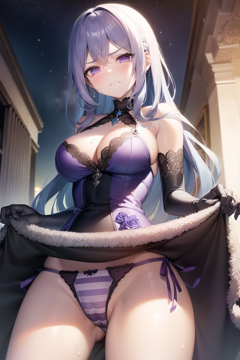 嫌な顔してパンツ見せてくる女の子〜ドレス編〜 サンプル8ページ目