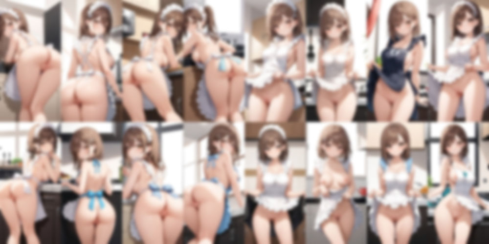 裸エプロンがエッチすぎる【500枚】 サンプル2ページ目