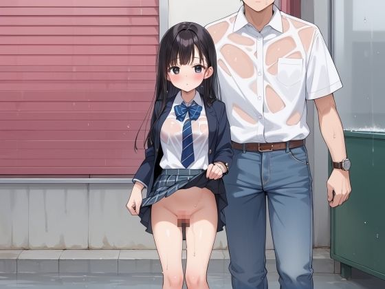 雨で濡れたJ系にたまらず中出し サンプル1ページ目