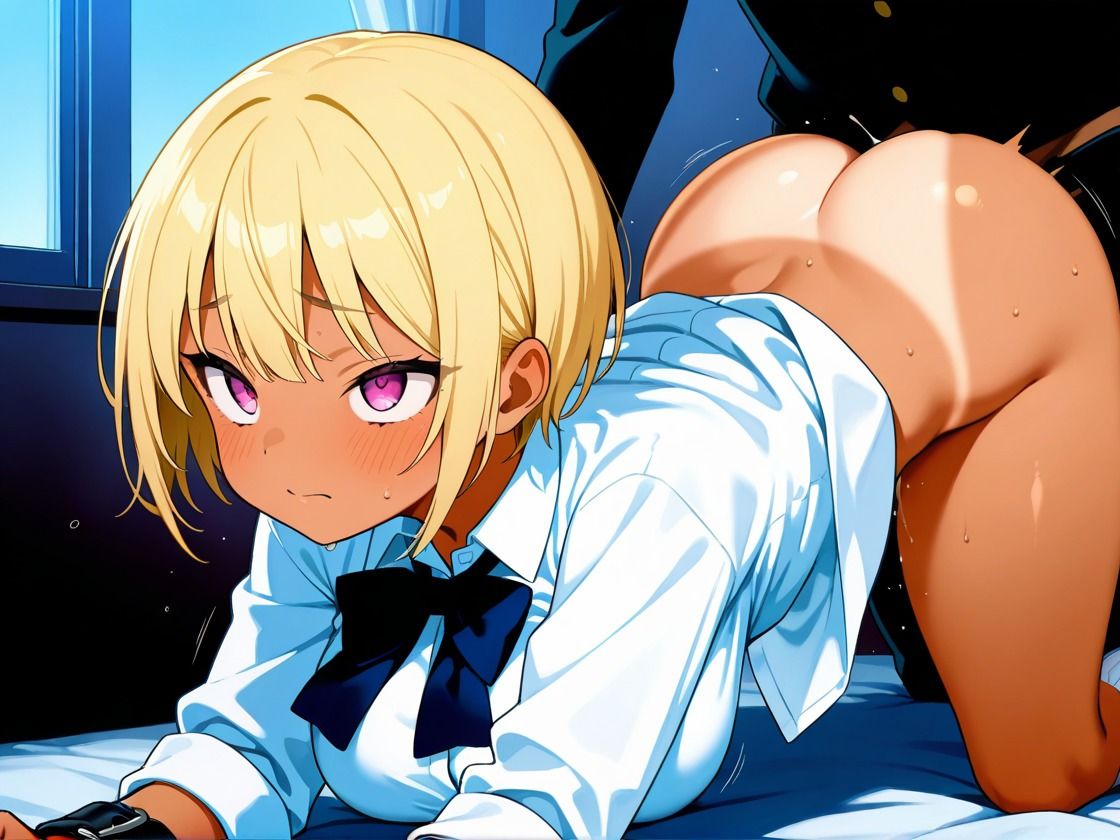 種付け学園 黒ギャル少女に生中だし！ サンプル2ページ目