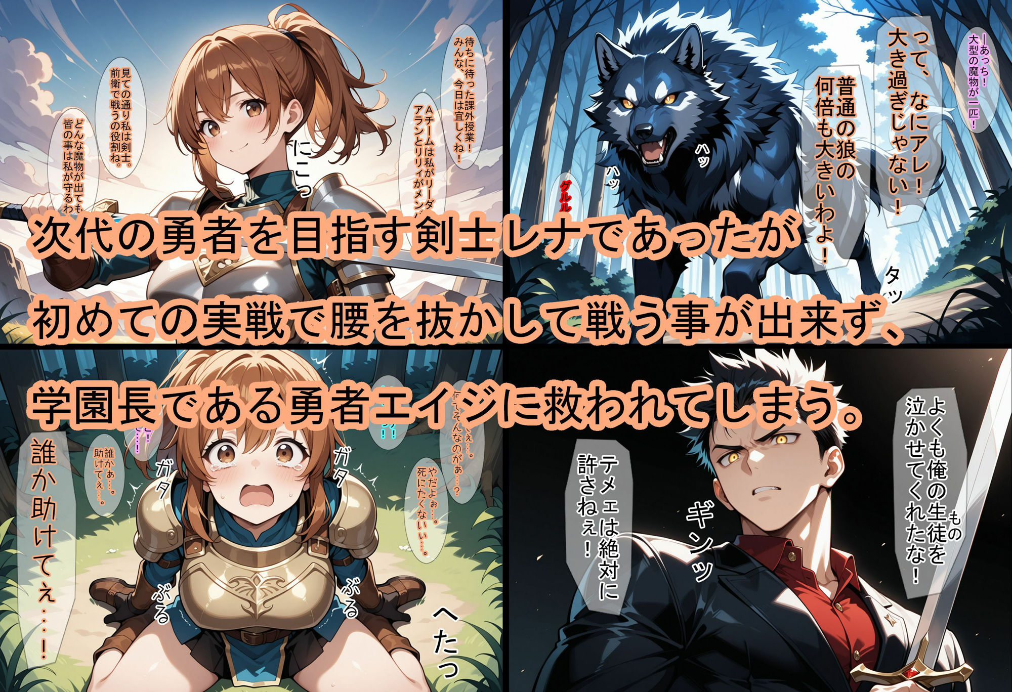 勇者に捧げる貢物を育成する為の冒険者を囲う学園 サンプル2ページ目