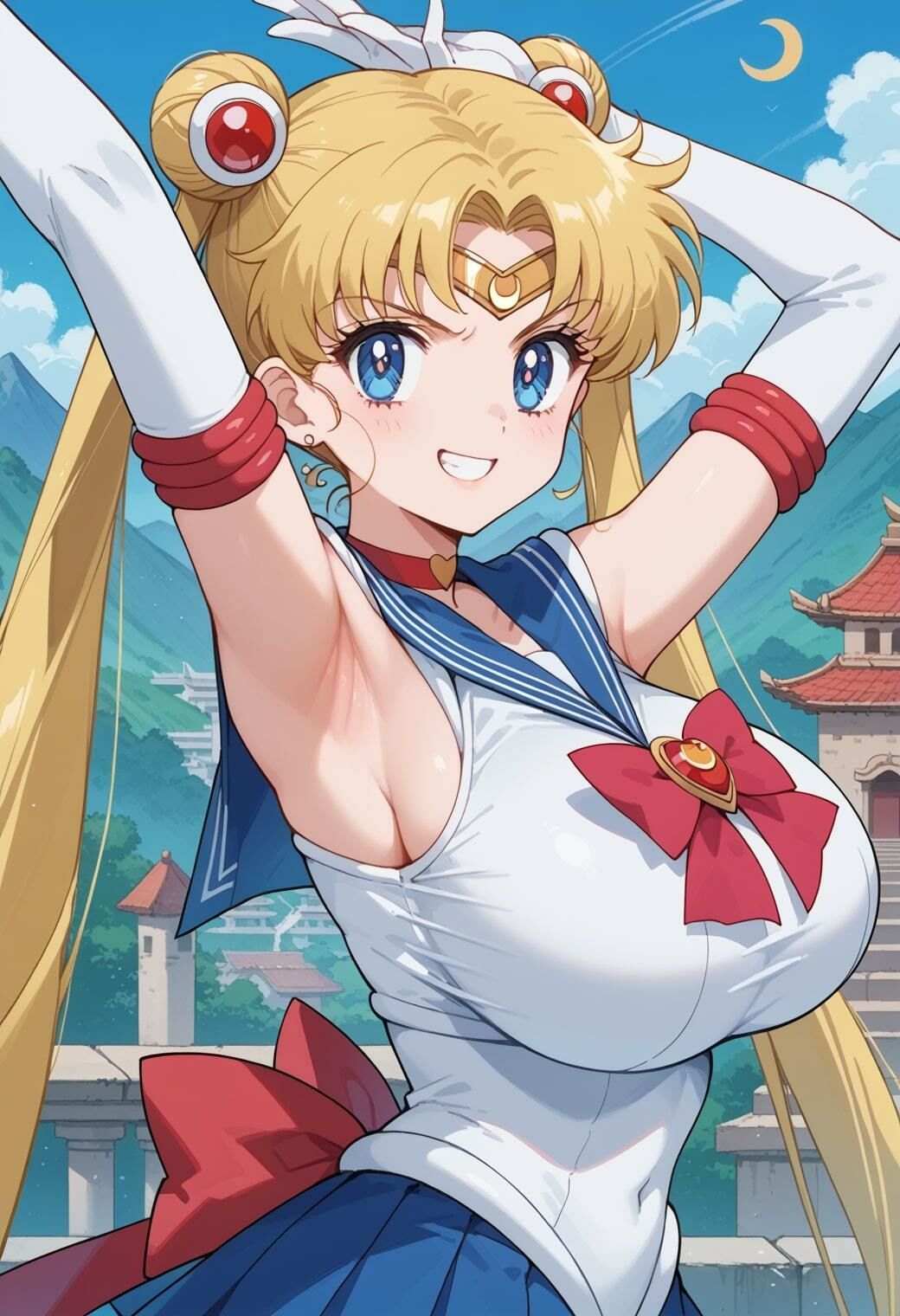 セーラー○ーンイラストエロ画像_「月に代わっておしおきよ」でお馴染みなセーラー戦士うさぎちゃんのエッチな画像集 サンプル9ページ目