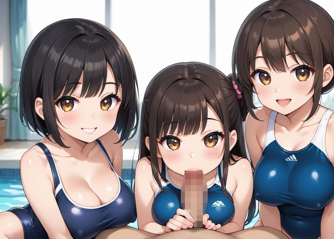 男は俺だけ！？ハーレム水泳部 サンプル4ページ目
