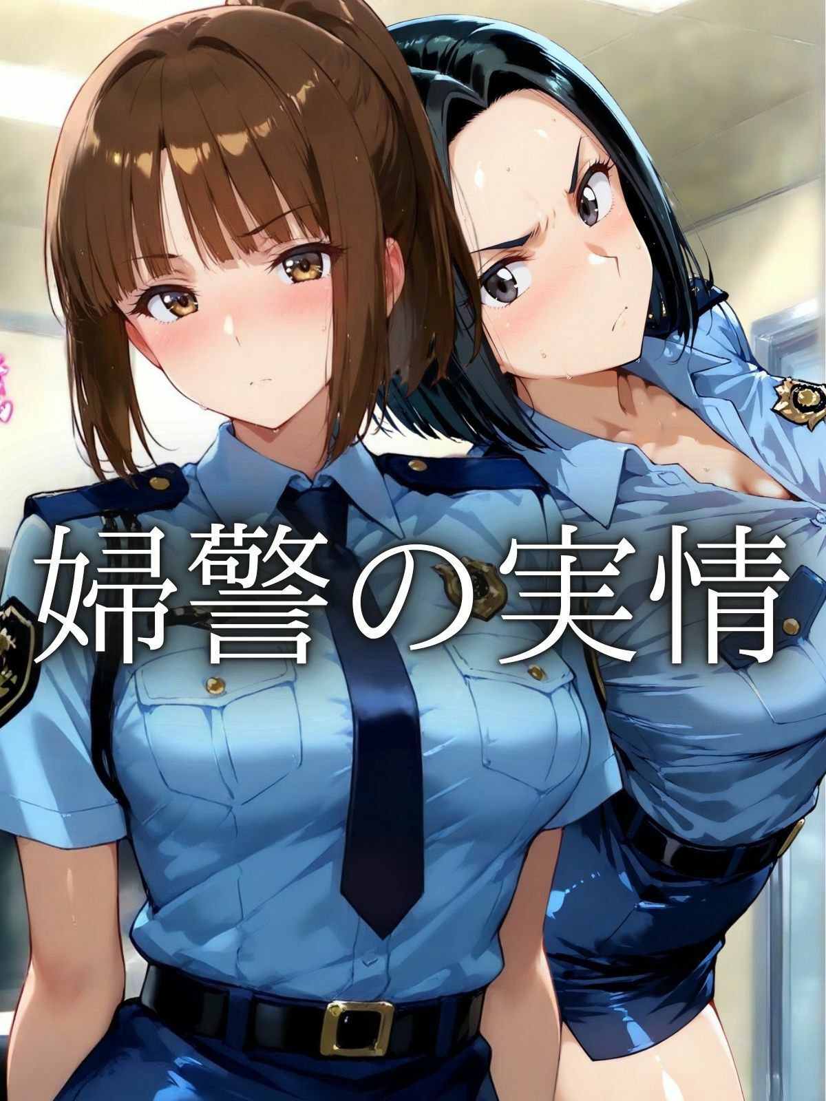 巨乳婦警二人組の実情 サンプル1ページ目
