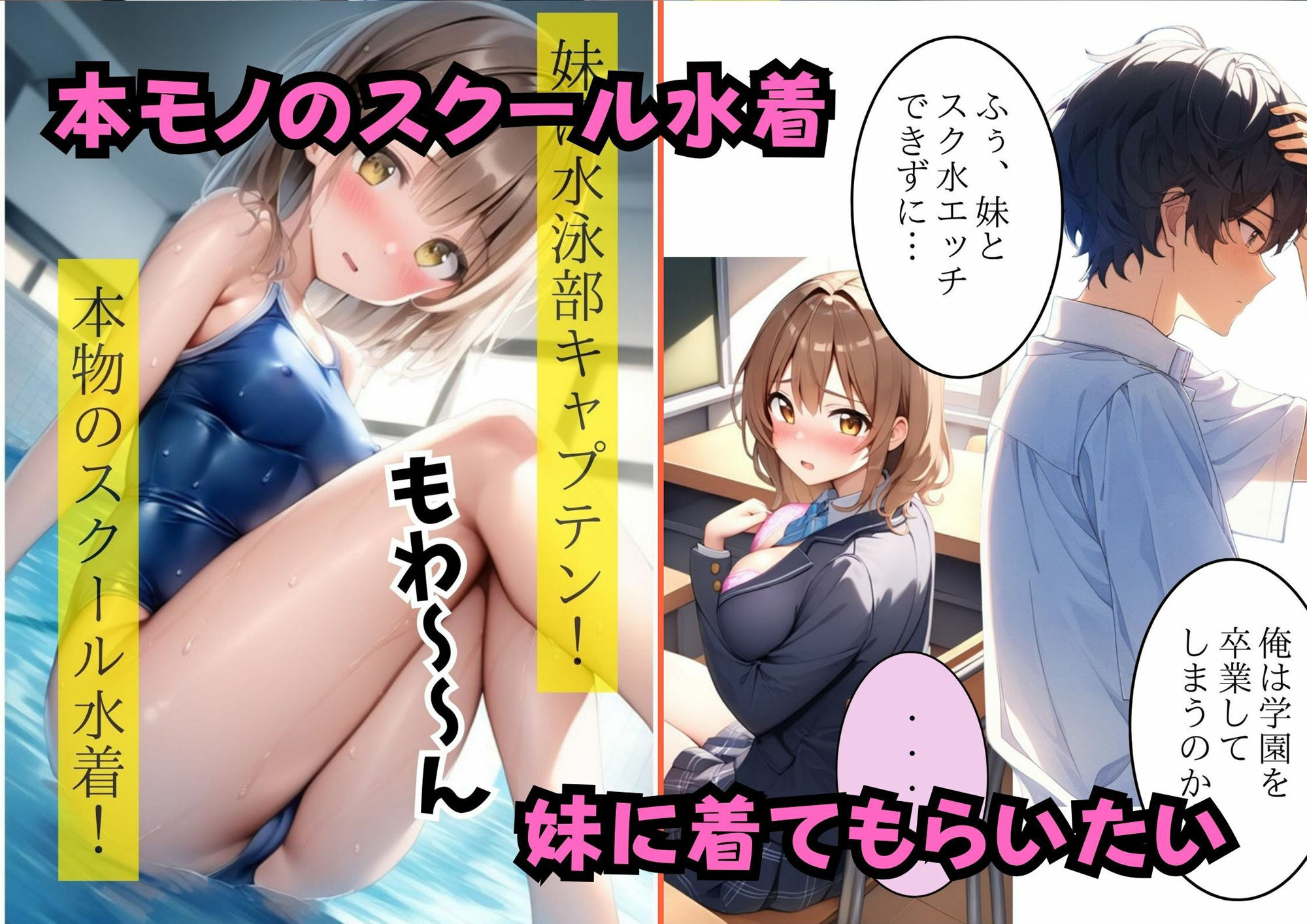 【セリフ付き】エッチに興味津々な姉妹とラブラブエッチ サンプル5ページ目