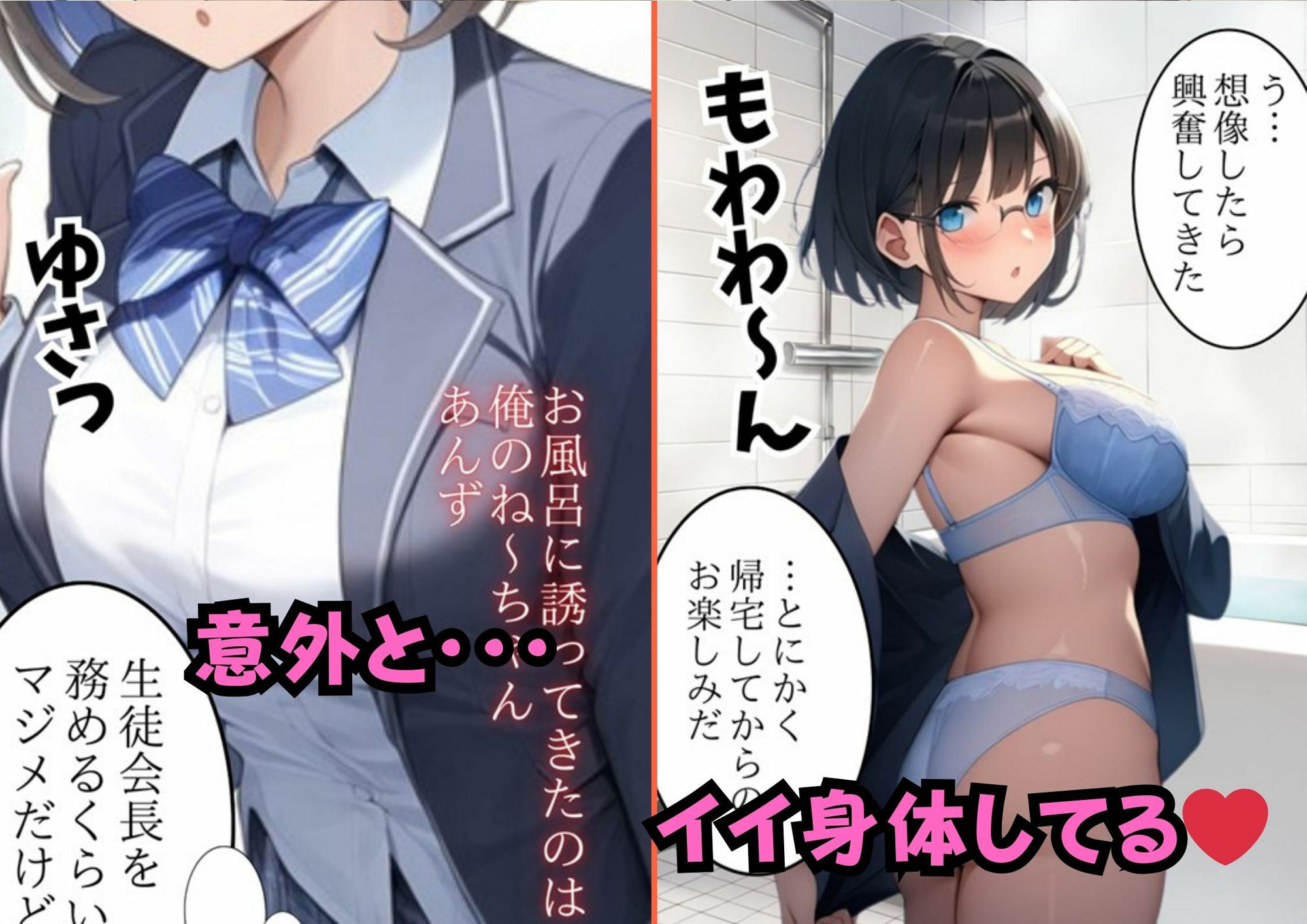 【セリフ付き】エッチに興味津々な姉妹とラブラブエッチ サンプル8ページ目