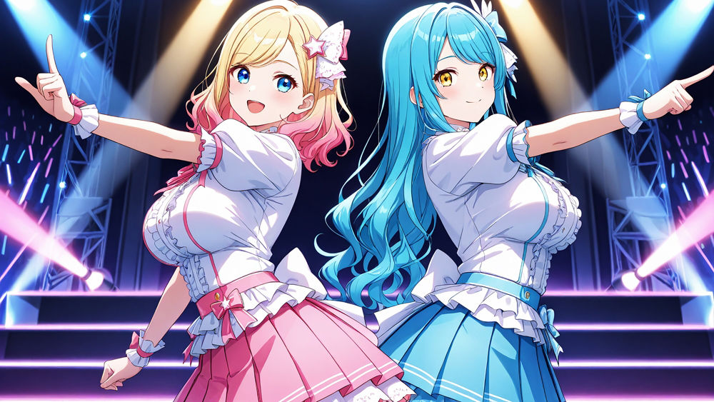天真爛漫新人と大人気アイドルが売上対決で種付け懇願【FANZA専売】【4K】 サンプル2ページ目