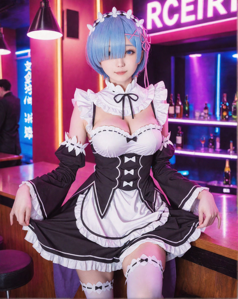 アニクラにいたレ〇コスプレイヤーとイベント抜け出して中出しえっちしたった【75p〜 メイド｜逆バニー｜ベビードール｜体操服】 サンプル1ページ目