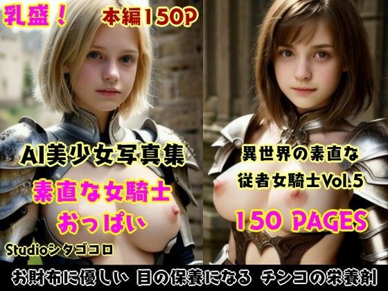 女騎士おっぱい。全5巻お徳用パック〜異世界の女騎士は従順な無知っ子ばかり！脱がし放題セクハラし放題な件。総集編1〜 サンプル1ページ目