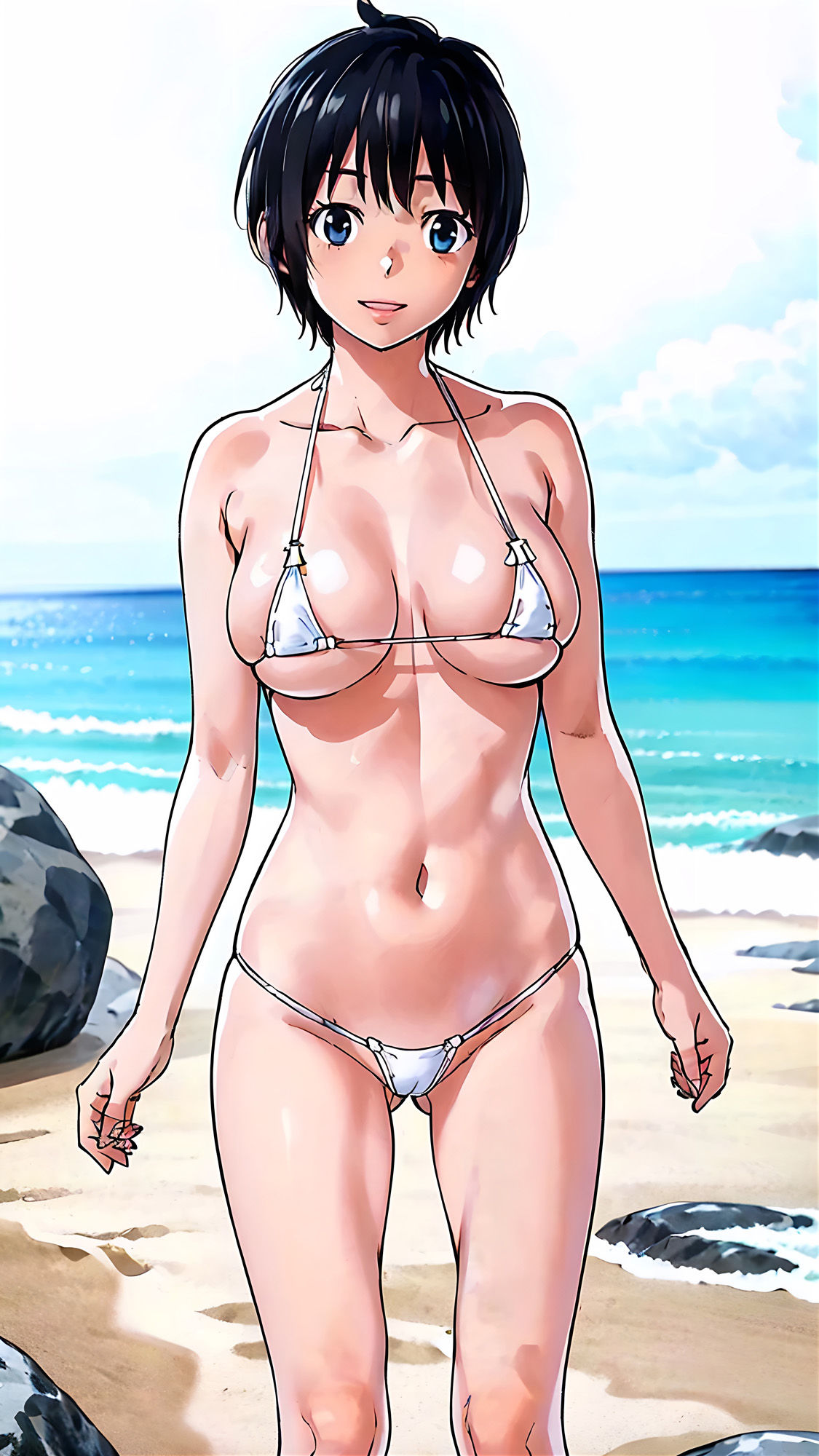 マネージャーと通訳のグラビア サンプル1ページ目