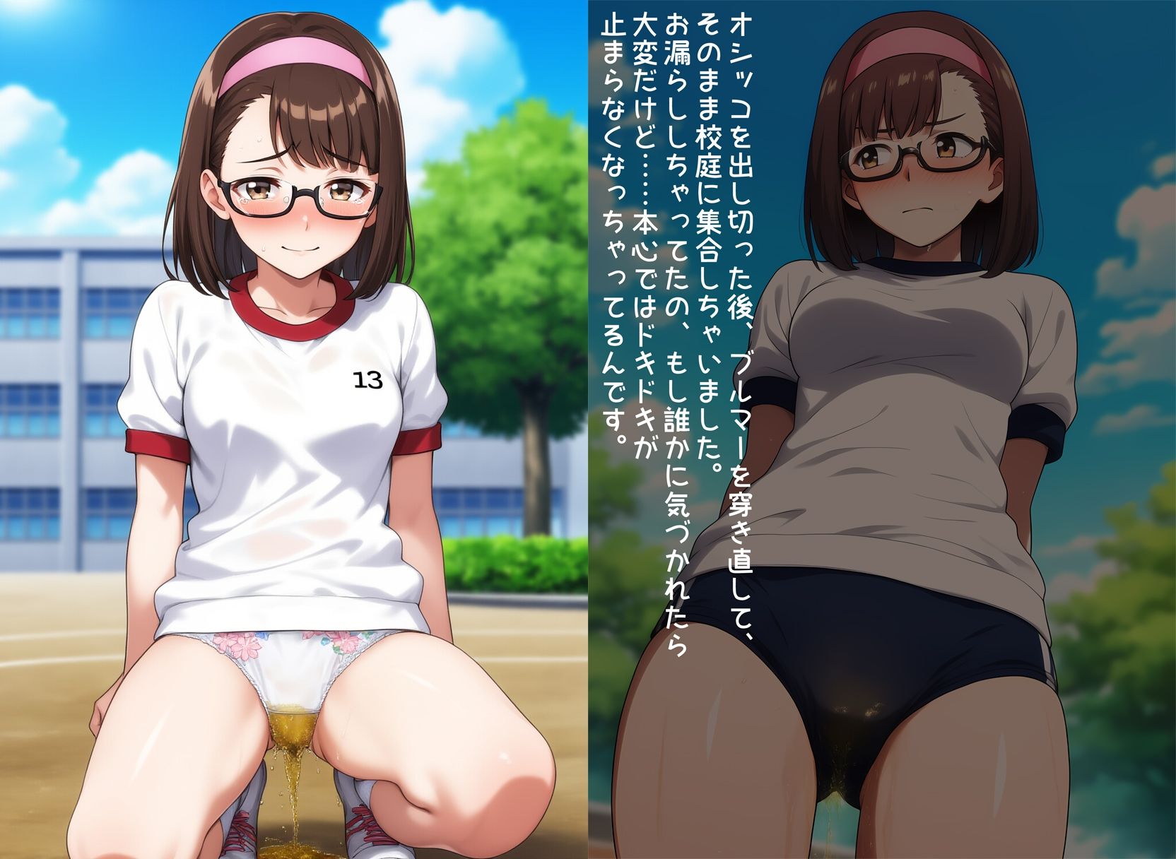 お漏らしフェチな学級委員の秘密 サンプル4ページ目