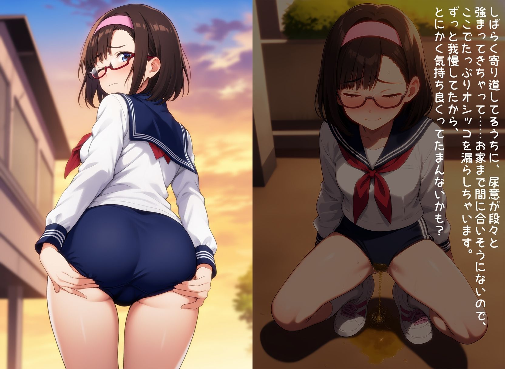 お漏らしフェチな学級委員の秘密 サンプル6ページ目