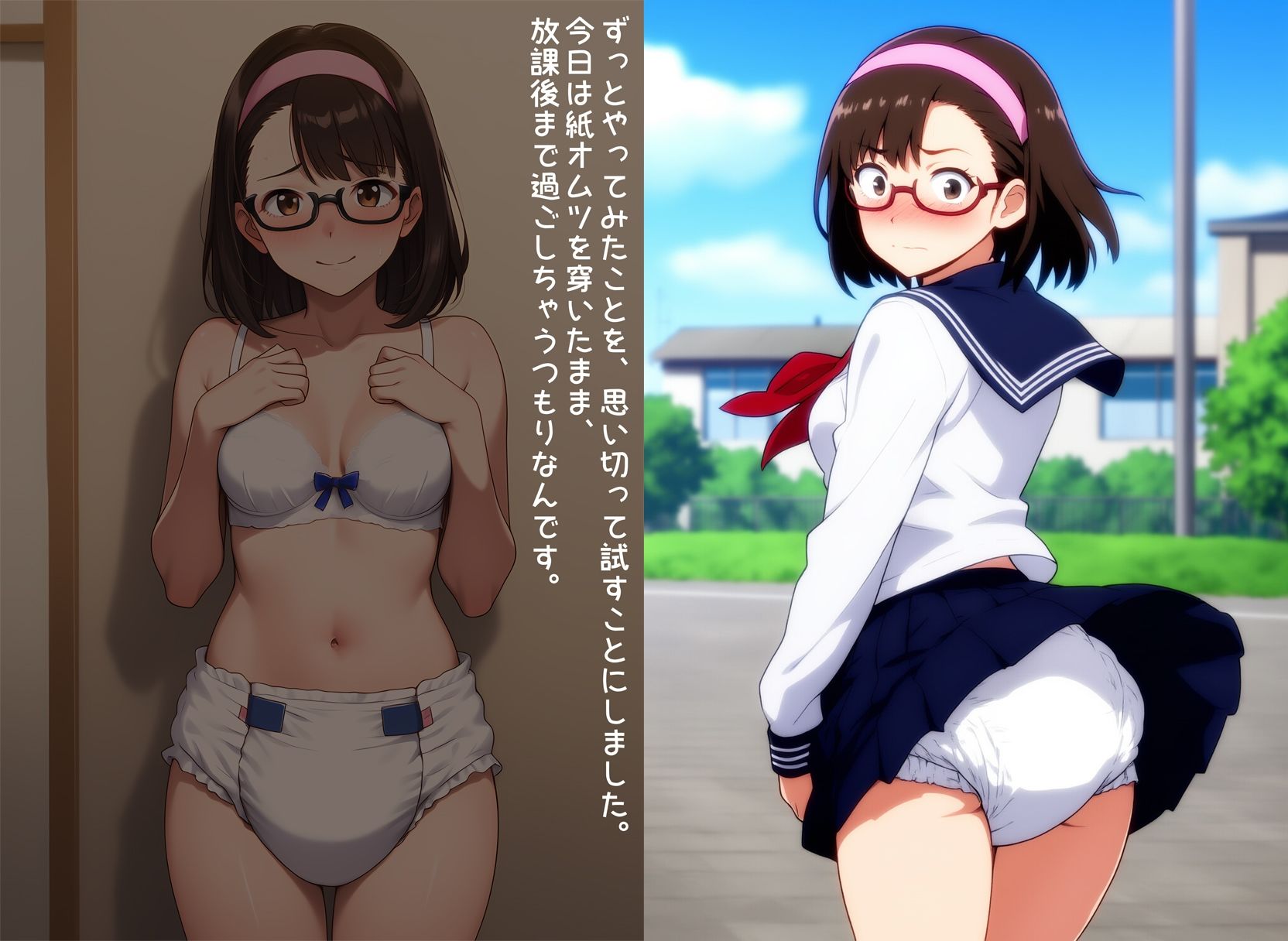 お漏らしフェチな学級委員の秘密 サンプル7ページ目