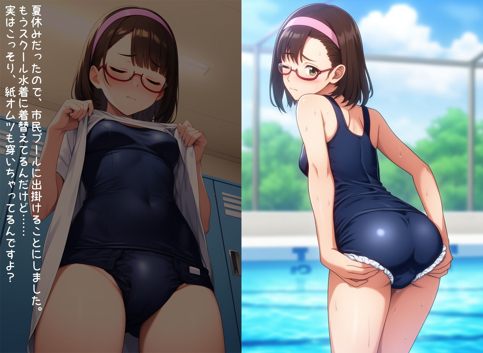 お漏らしフェチな学級委員の秘密 サンプル8ページ目