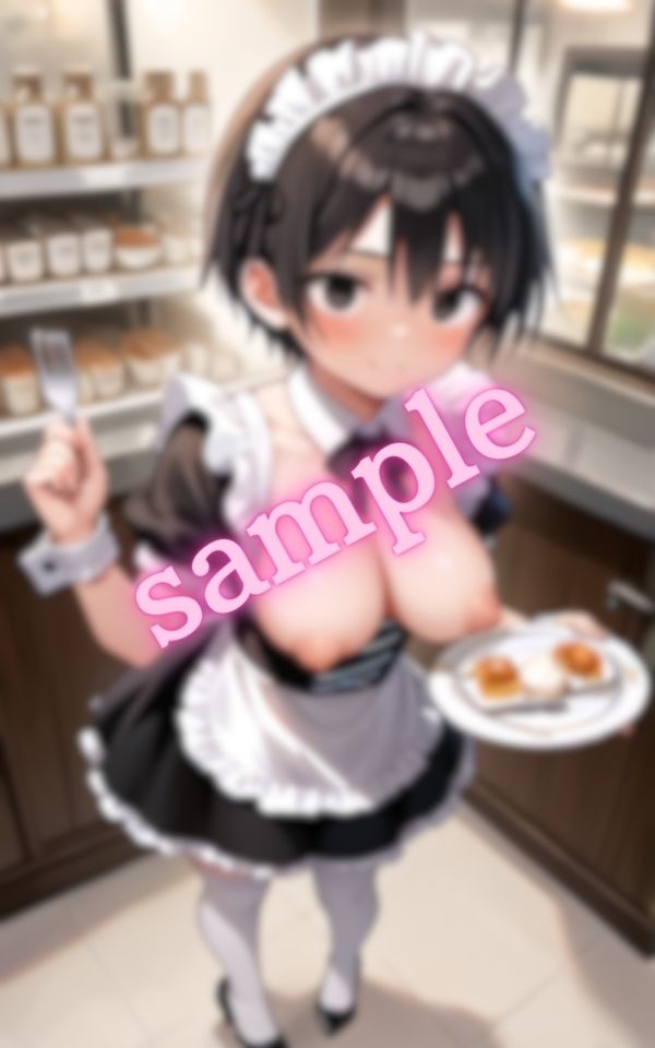 爆乳メイドの誘惑に君は理性を保てるか サンプル1ページ目