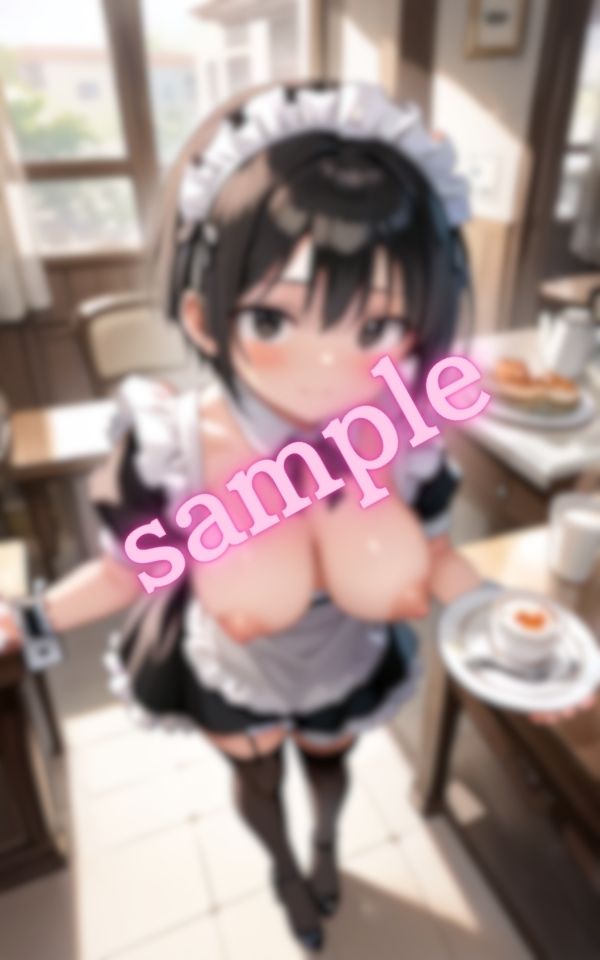 爆乳メイドの誘惑に君は理性を保てるか サンプル4ページ目