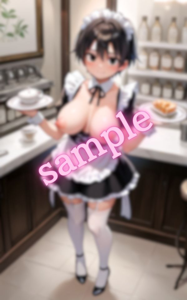 爆乳メイドの誘惑に君は理性を保てるか サンプル5ページ目