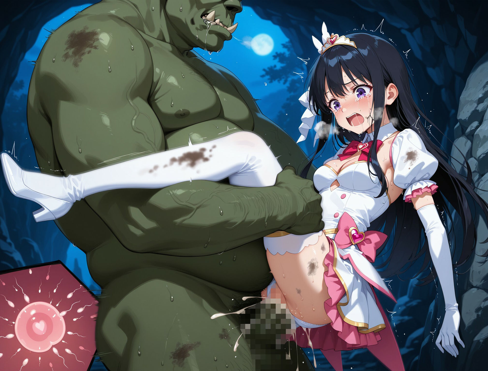 敗北魔法少女忌避受胎_01 サンプル2ページ目