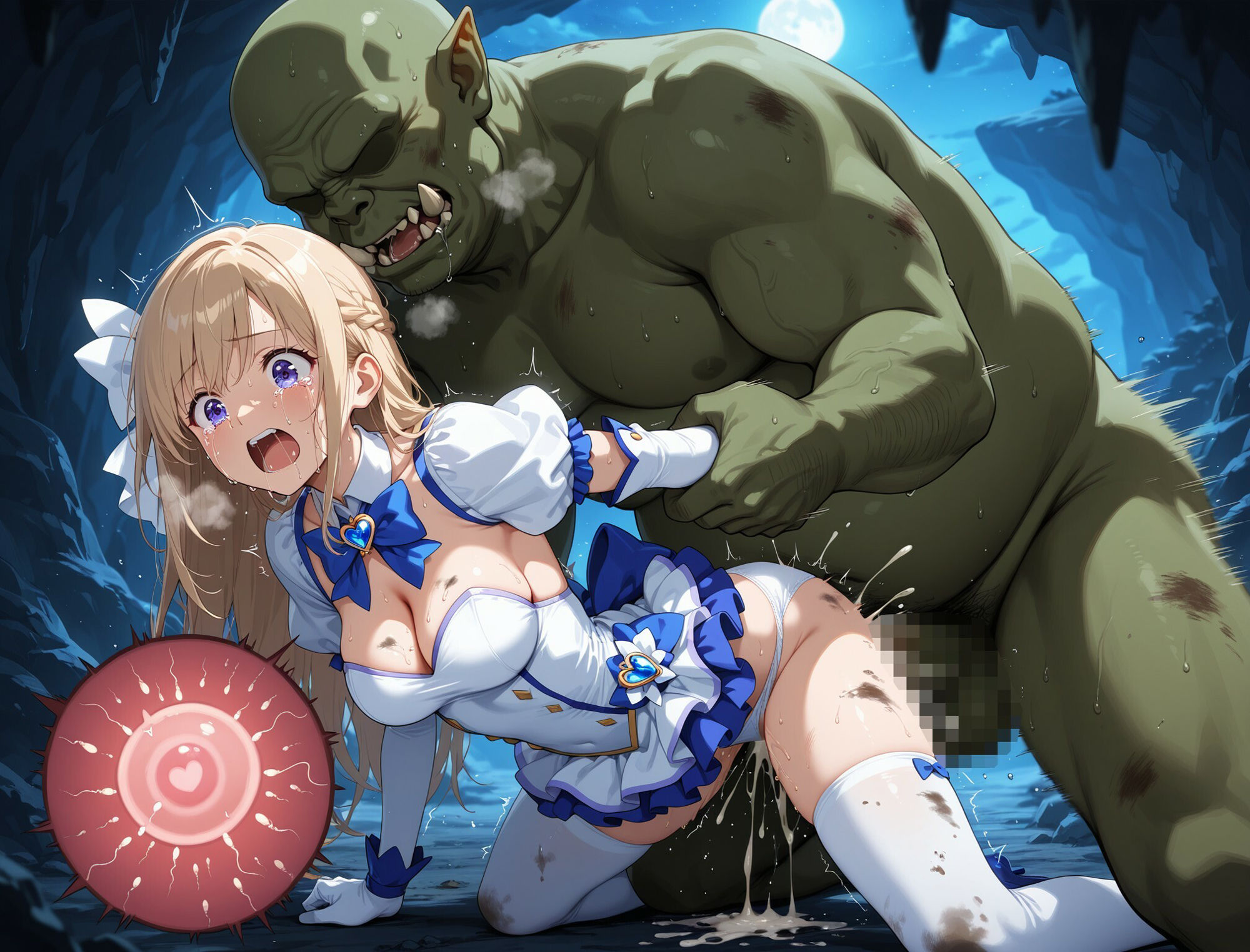 敗北魔法少女忌避受胎_01 サンプル8ページ目