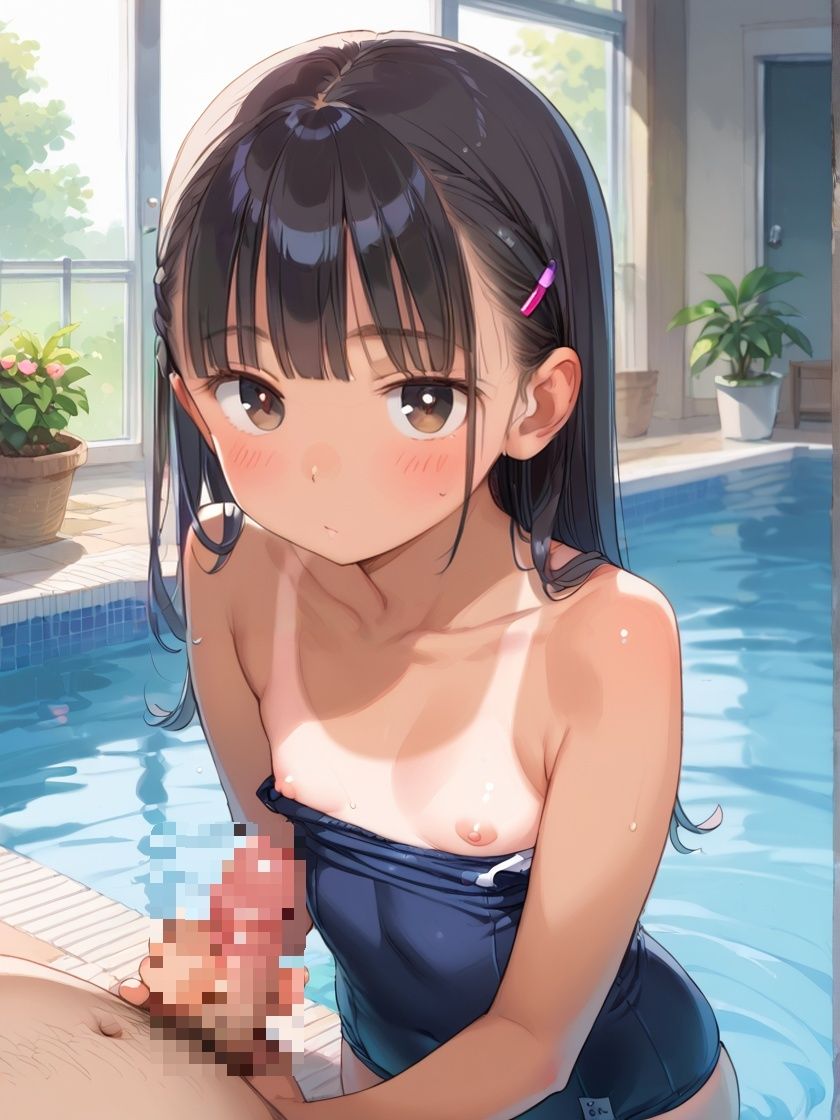 褐色日焼け水泳部〜夏の合宿でこんがり焼けたロリっ子部員にぶっかけ種付け〜 サンプル5ページ目