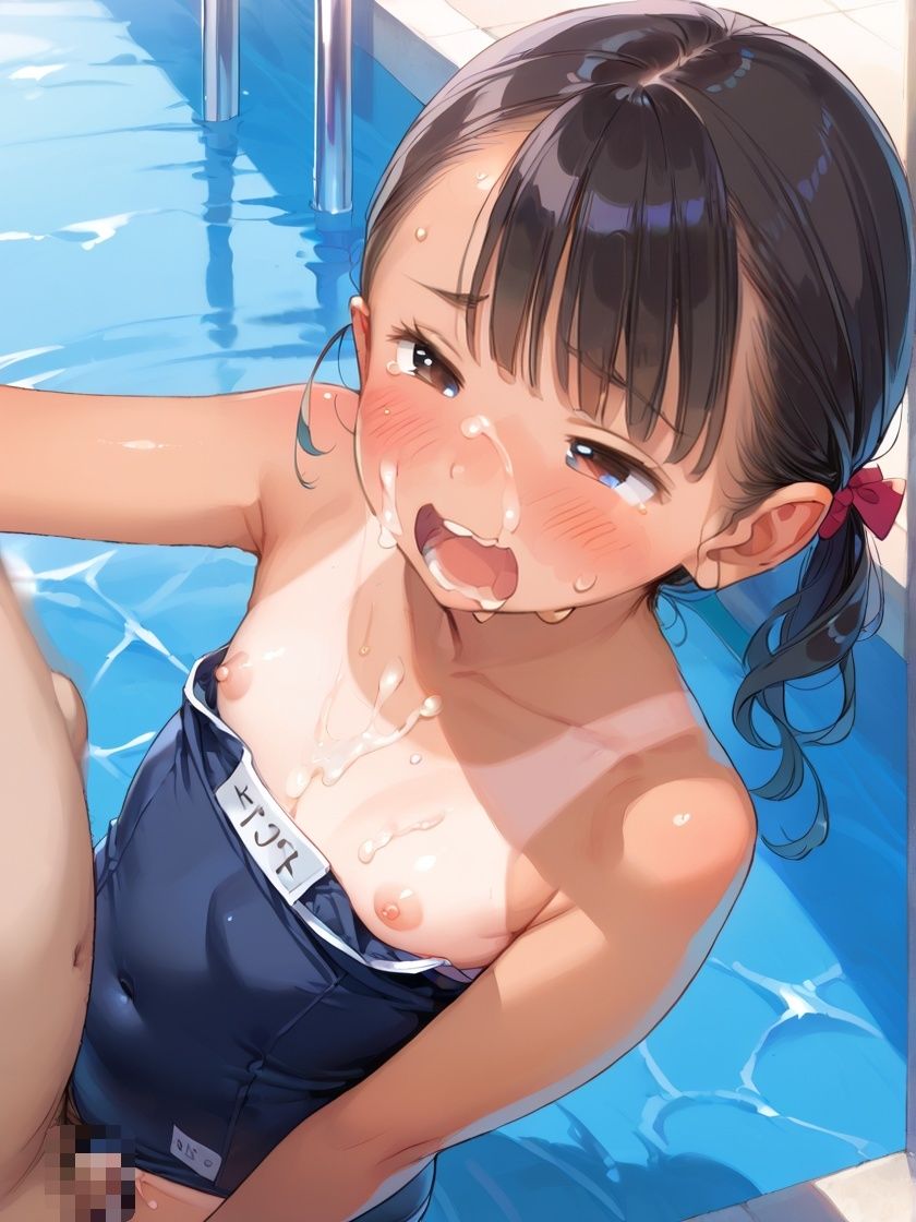 褐色日焼け水泳部〜夏の合宿でこんがり焼けたロリっ子部員にぶっかけ種付け〜 サンプル9ページ目