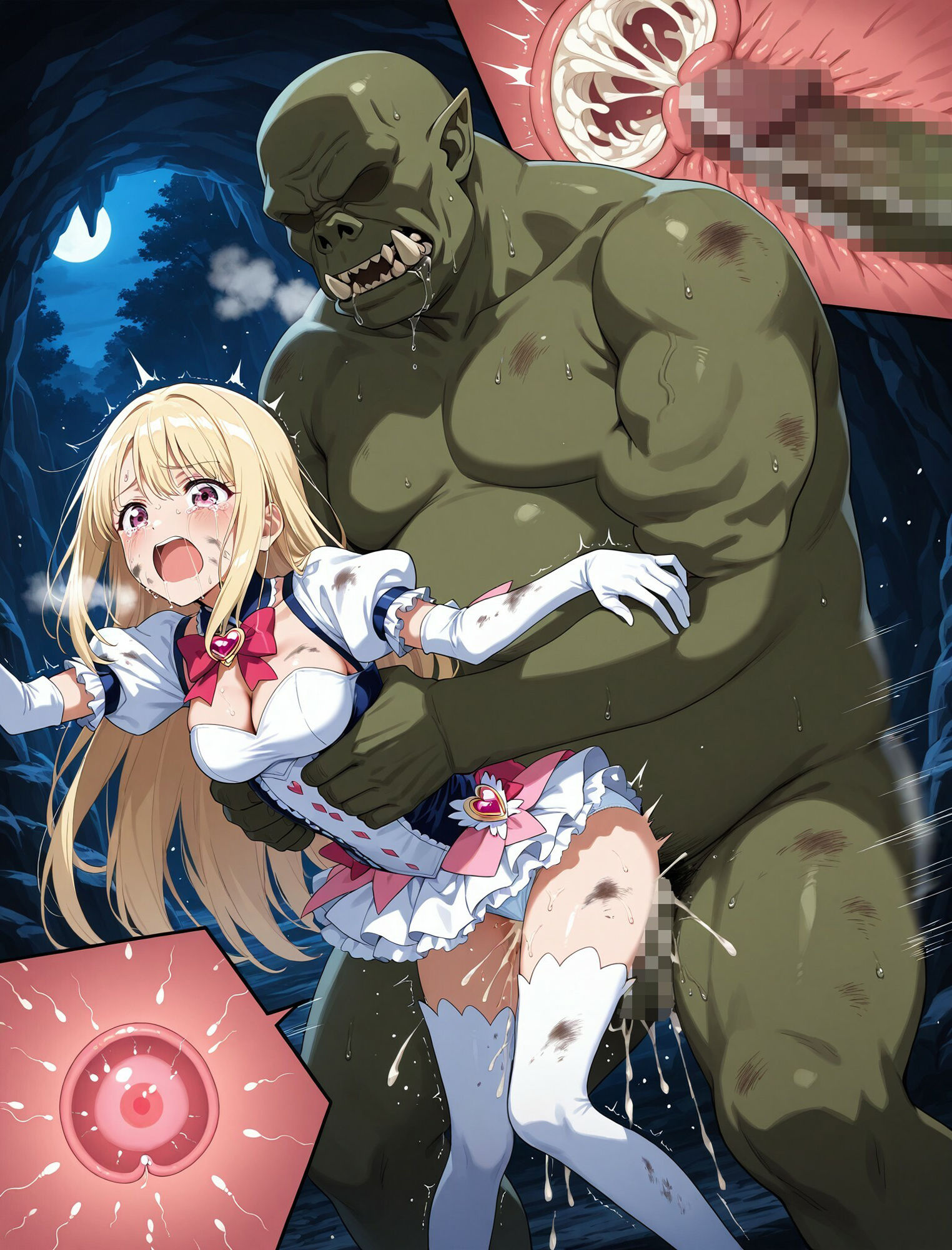 敗北魔法少女忌避受胎_02 サンプル9ページ目