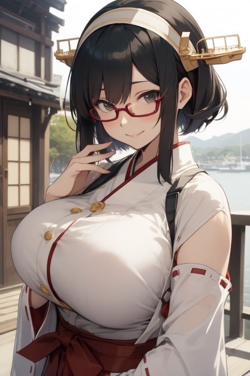 虹かけ誌  艦隊○れくしょん  イラスト集23 霧島  巨乳主義 サンプル3ページ目