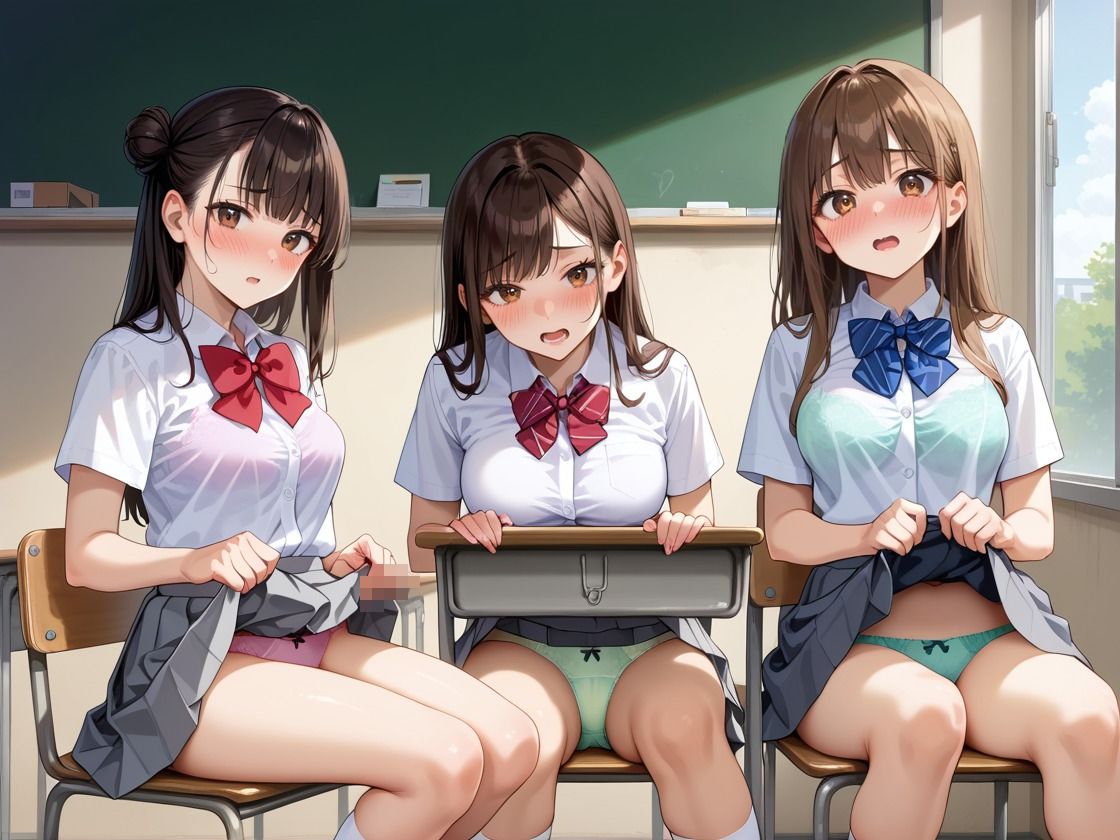 学園全員に孕ませ性指導 女子校生ハーレム サンプル4ページ目