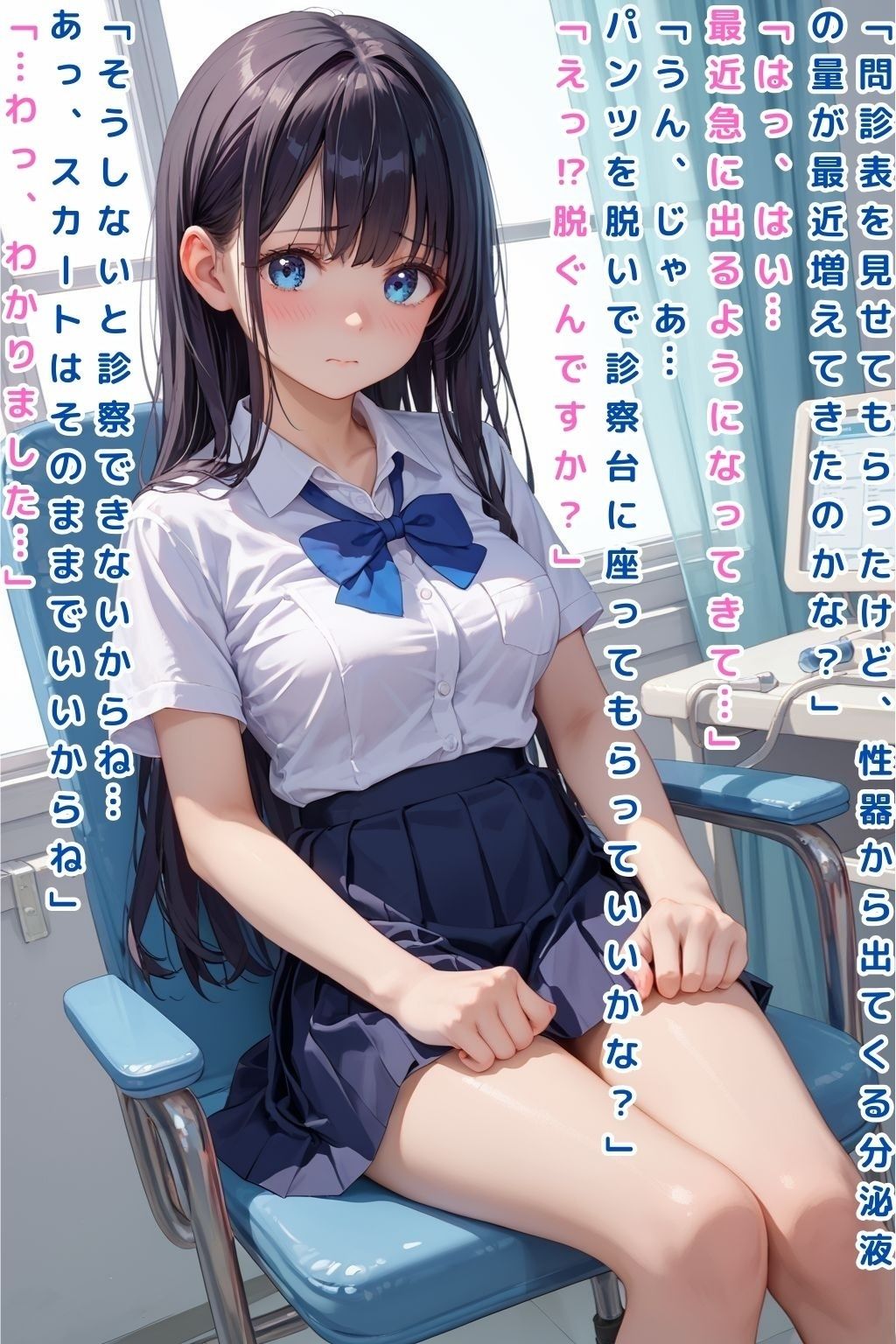 制服少女の膣圧治療【セリフ付き有り】 サンプル1ページ目