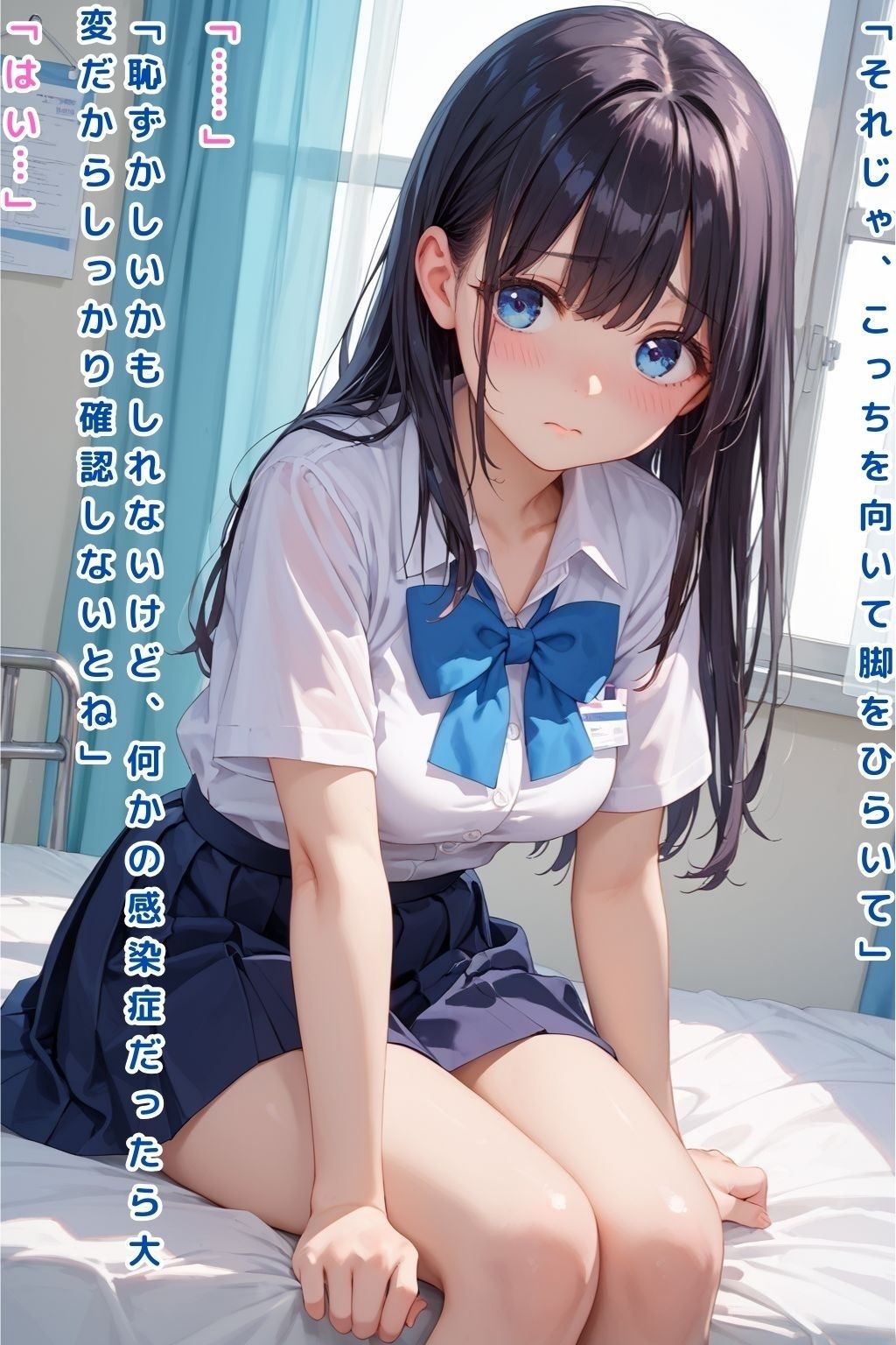 制服少女の膣圧治療【セリフ付き有り】 サンプル2ページ目