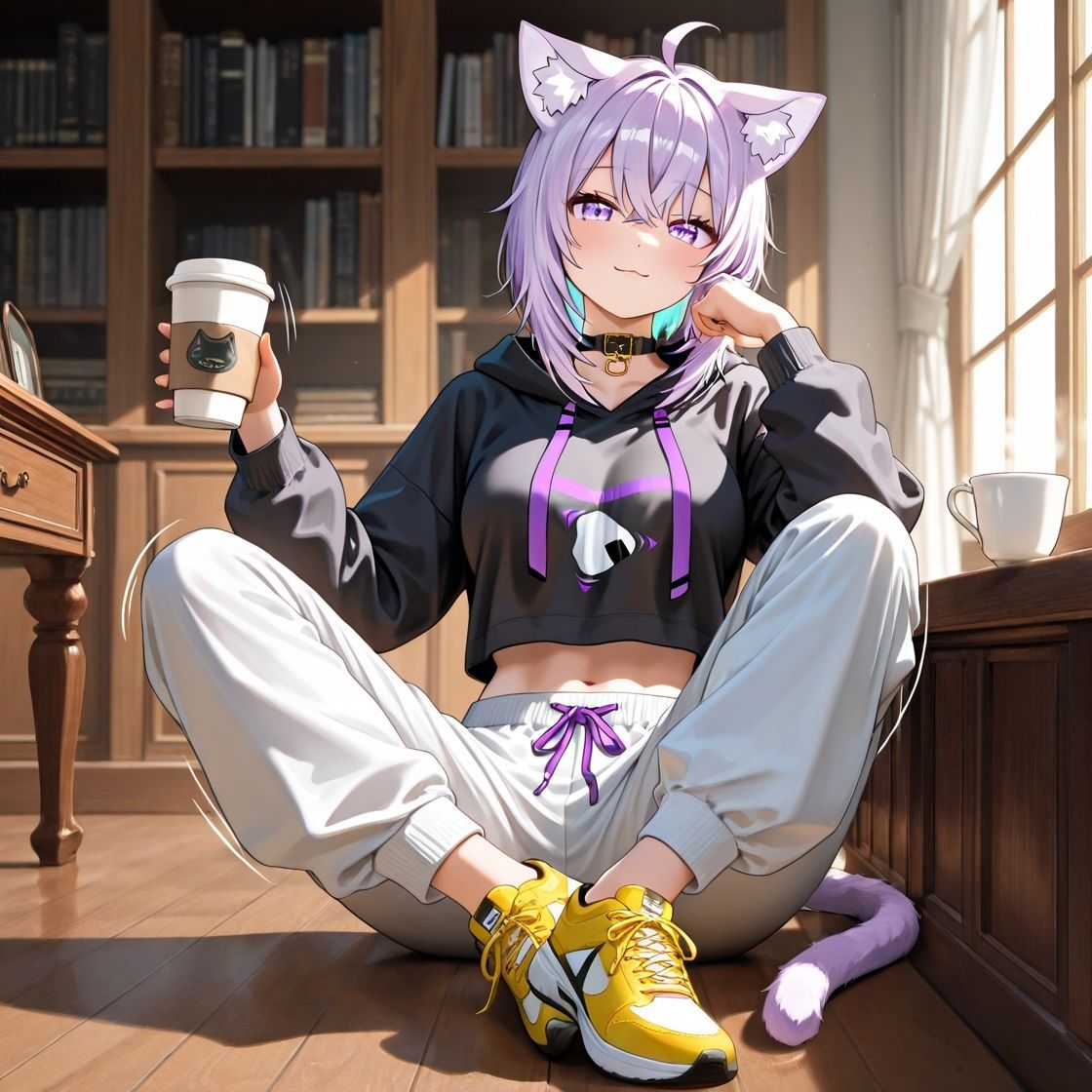 ホ〇ライブ  イチャイチャ同棲  猫〇おかゆ サンプル1ページ目