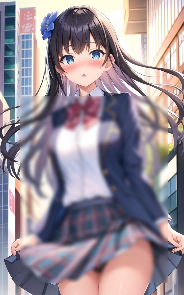 恥じらいの風チラ美少女 サンプル1ページ目