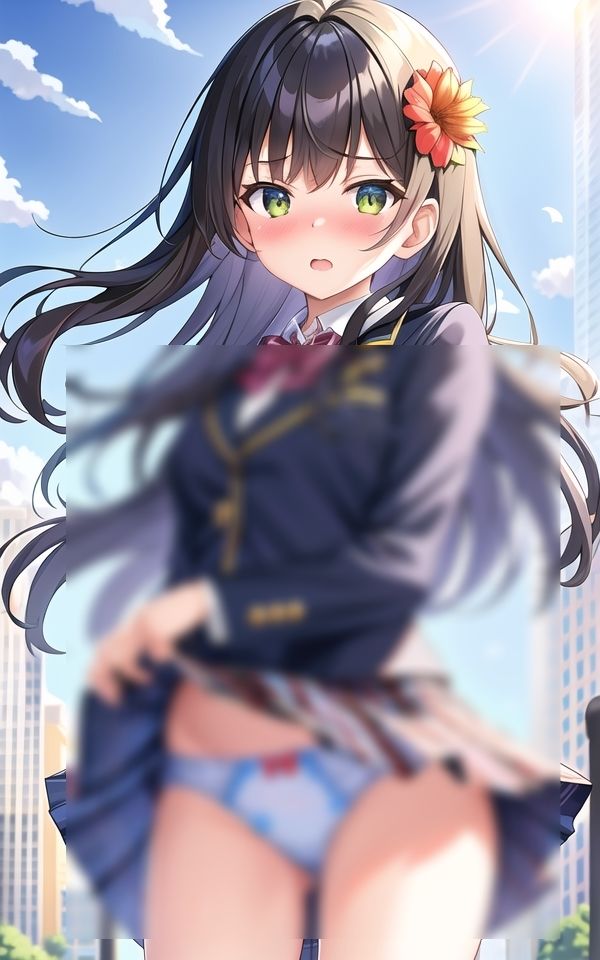 恥じらいの風チラ美少女 サンプル2ページ目