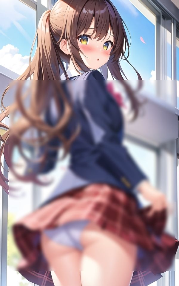 パンツばっかり見ちゃダメ サンプル2ページ目