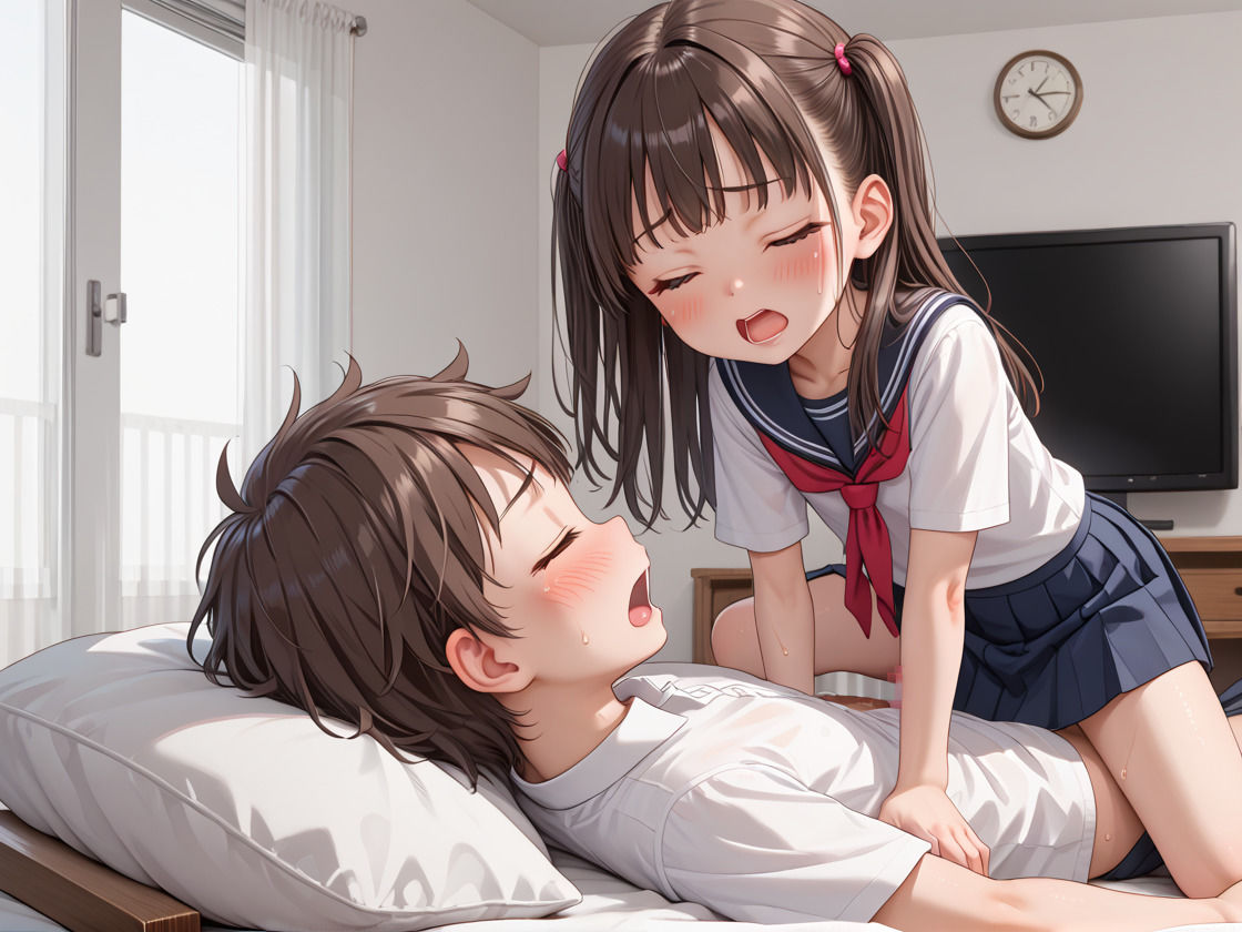 ちっぱいでパイズリしようとする妹 サンプル5ページ目