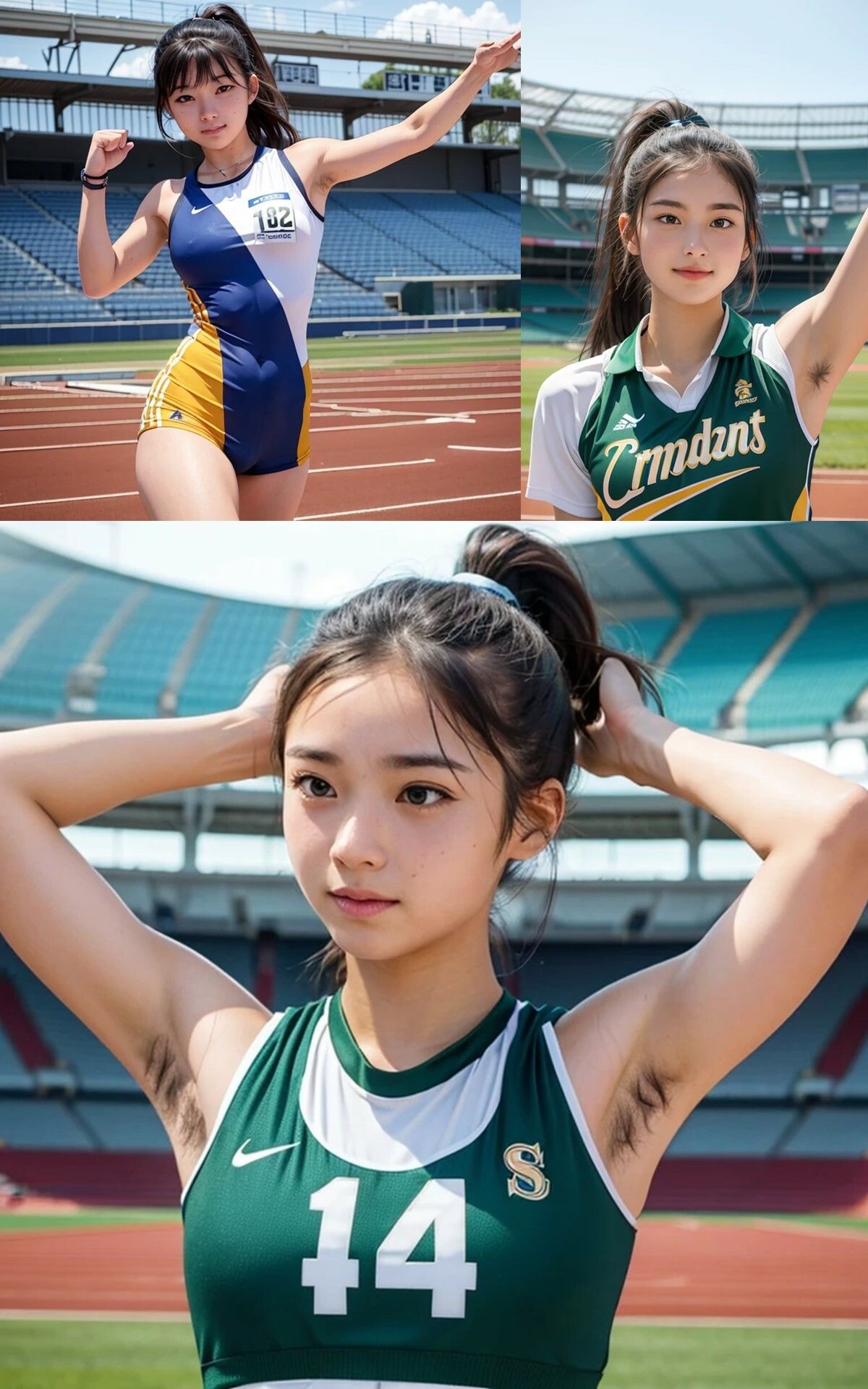 脇毛女子・陸上部 サンプル7ページ目