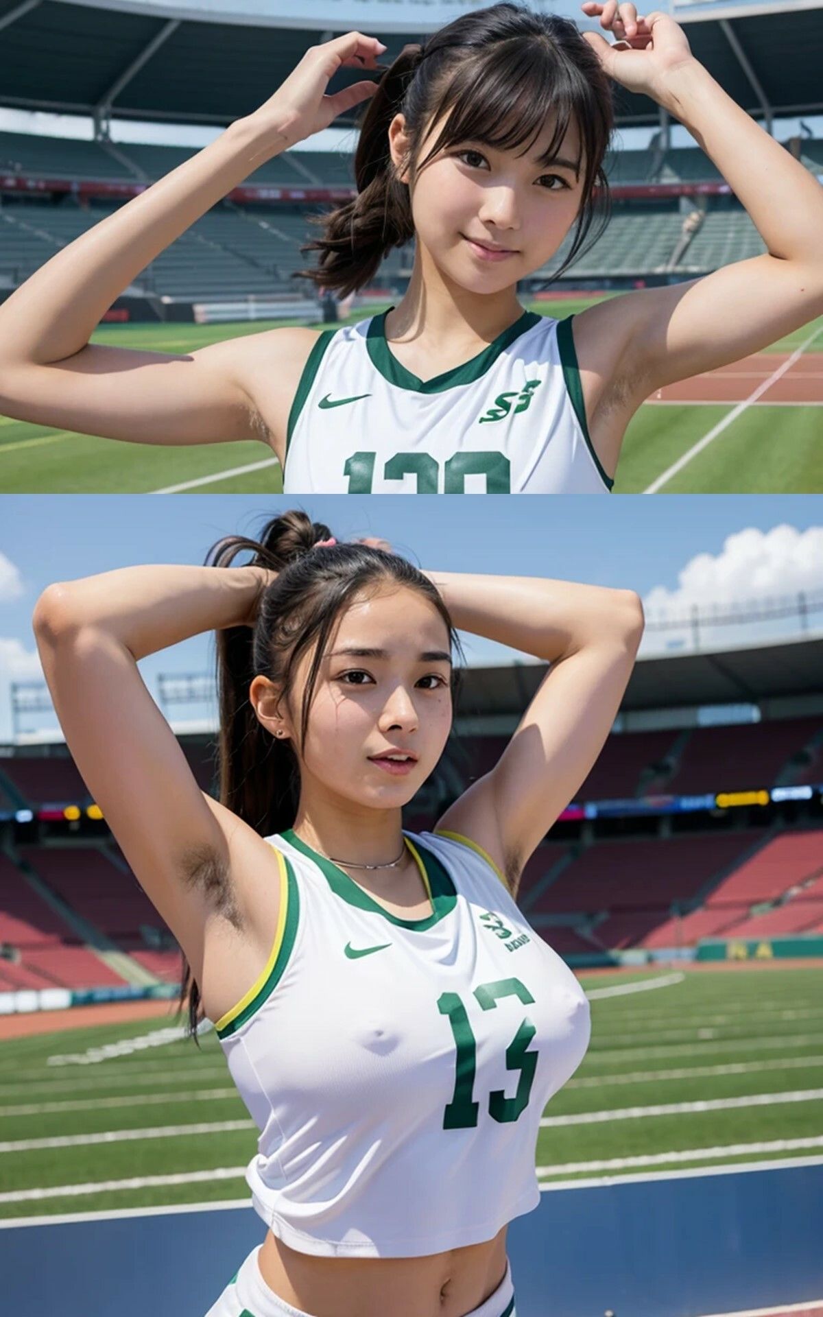 脇毛女子・陸上部 サンプル8ページ目