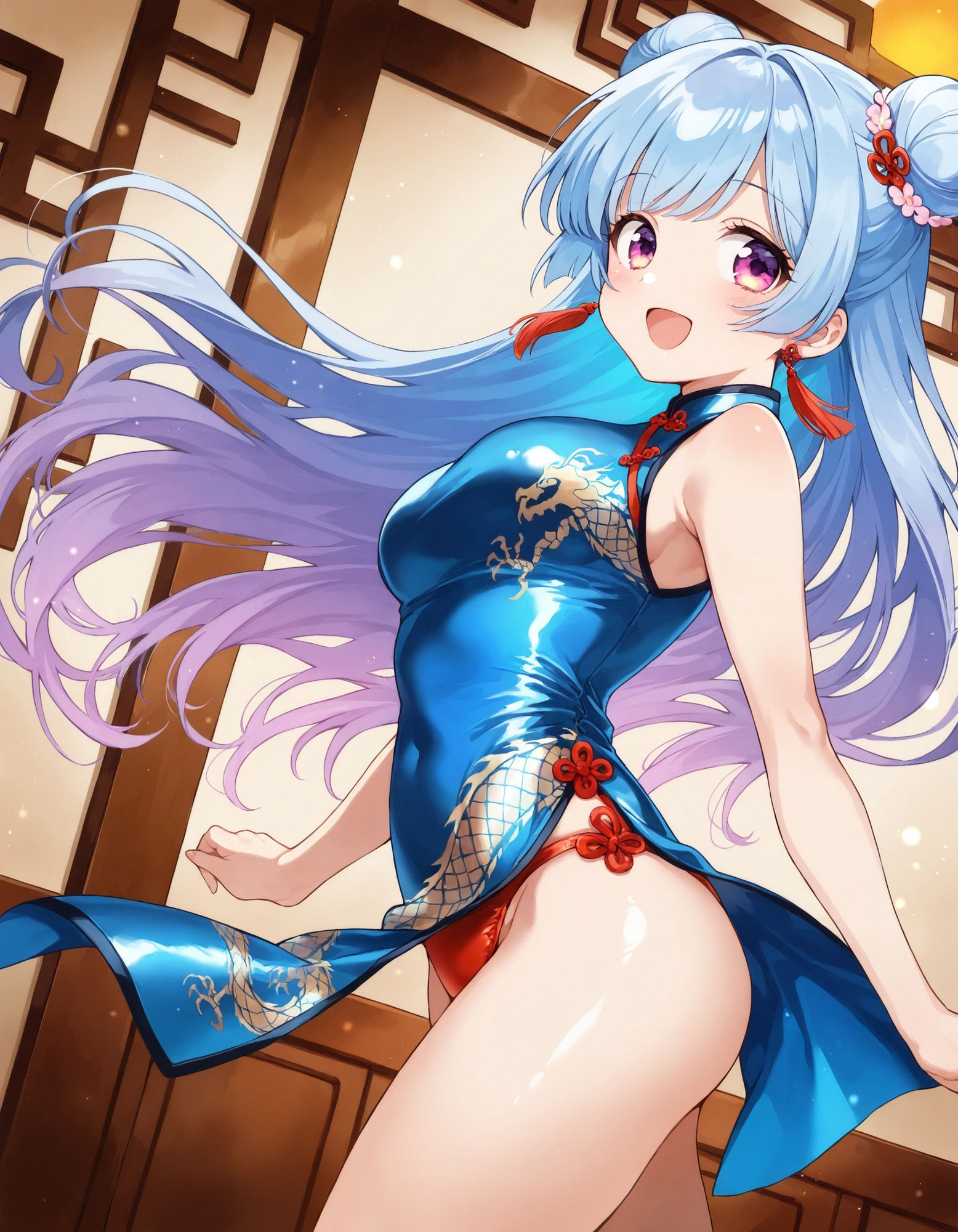 チャイナドレスでパンチラ2 サンプル5ページ目