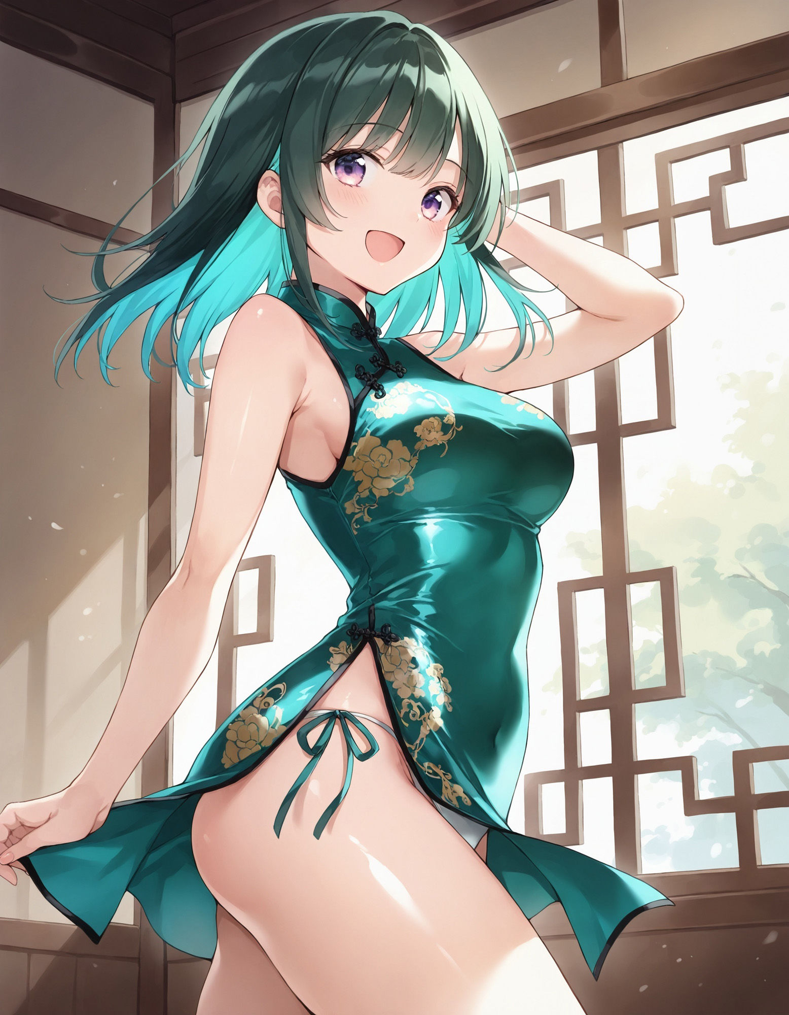 チャイナドレスでパンチラ2 サンプル7ページ目