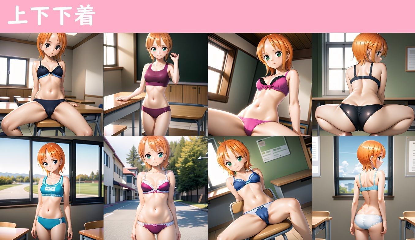 ワンピ●スのナ●〜学園コスプレ〜 サンプル5ページ目