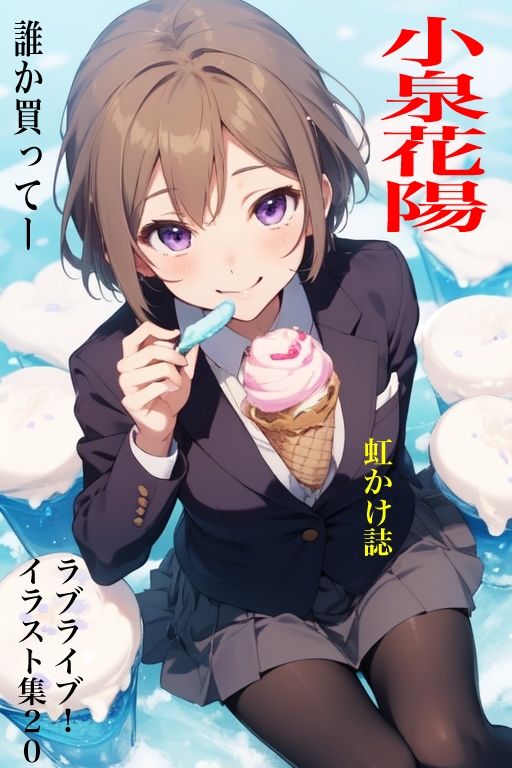 虹かけ誌  ラブライブ！ イラスト集20 小泉花陽  誰か買ってー サンプル1ページ目