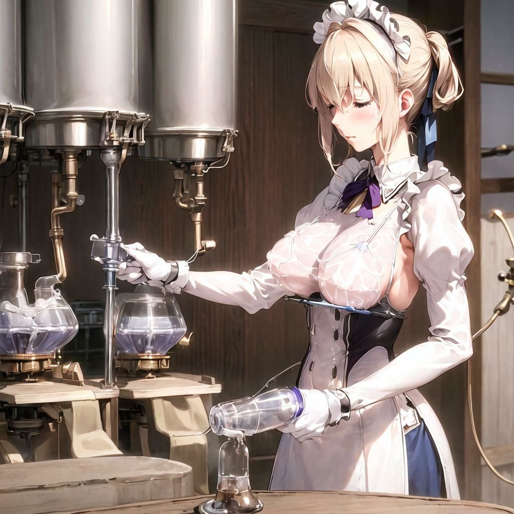 キャラフェチ  自動乳搾り人形編 サンプル2ページ目