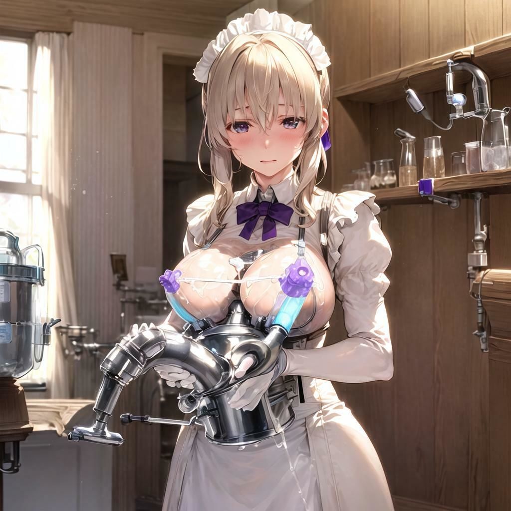キャラフェチ  自動乳搾り人形編 サンプル4ページ目