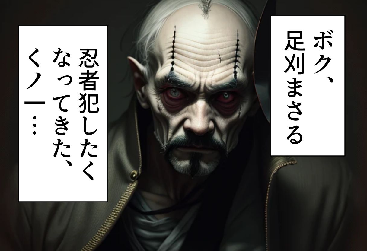 足刈がイク！  忍者・パイズリ編 サンプル1ページ目